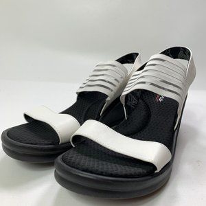 Skechers Womens Sandal Rumblers Wedge Heels Shoes White Slingback Open Toe 9